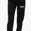 Fahrenheit Tie Waist Brooklyn Print Joggers - Black