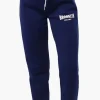 Fahrenheit Tie Waist Brooklyn Print Joggers - Navy