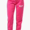 Fahrenheit Tie Waist Brooklyn Print Joggers - Pink