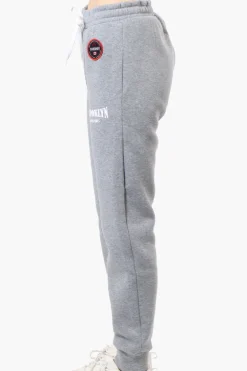 Fahrenheit Tie Waist Brooklyn Print Joggers - Grey