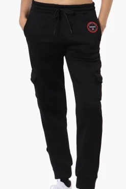Fahrenheit Tie Waist Cargo Joggers - Black