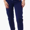 Fahrenheit Tie Waist Side Piping Joggers - Navy