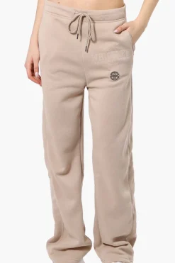 Fahrenheit Whistler Print Fleece Sweatpants - Beige