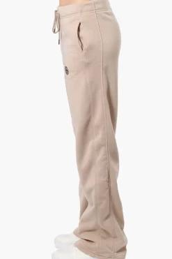 Fahrenheit Whistler Print Fleece Sweatpants - Beige