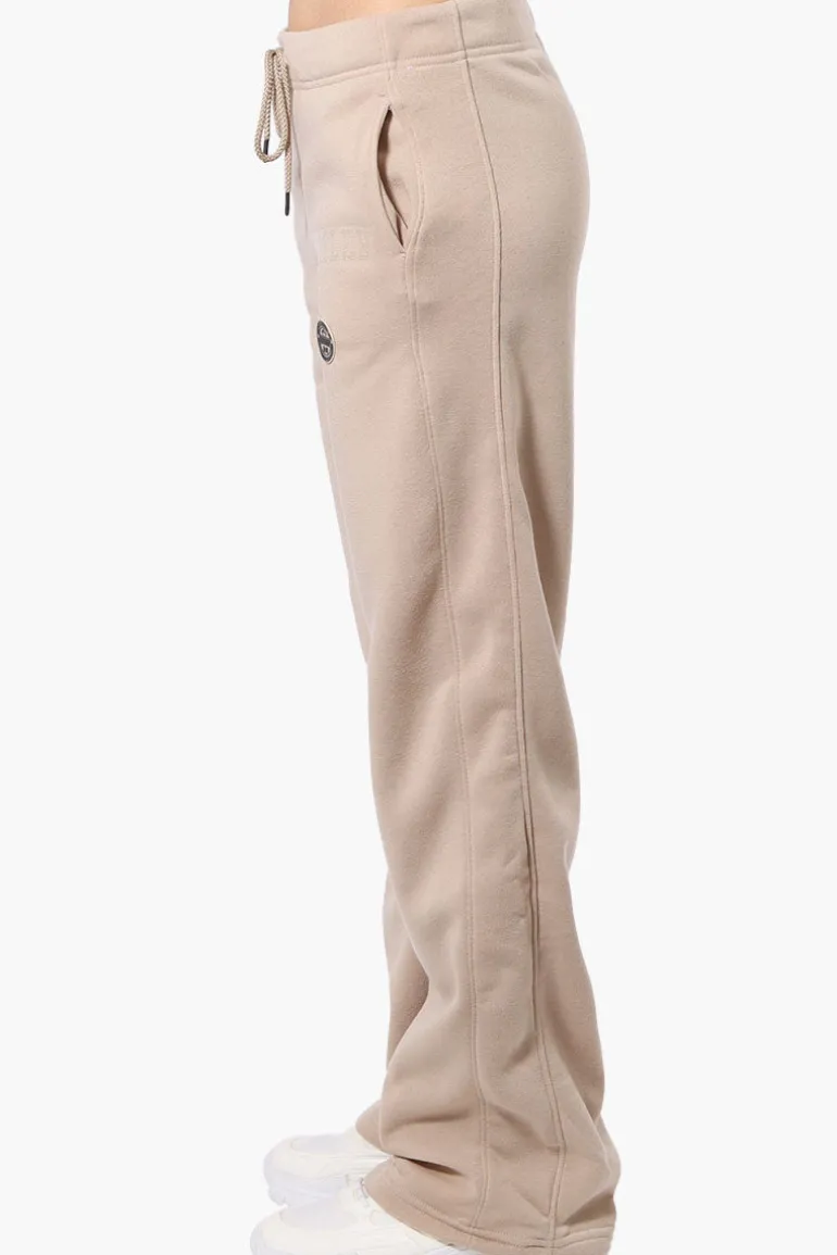 Fahrenheit Whistler Print Fleece Sweatpants - Beige
