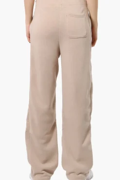 Fahrenheit Whistler Print Fleece Sweatpants - Beige