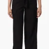 Helium Belted Linen Cargo Pants - Black