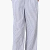Impress Striped Wide Leg Pants - Blue