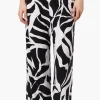International INC Company Floral Fold Over Palazzo Pants - Black