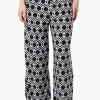 International INC Company Patterned Palazzo Pants - Black