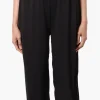 International INC Company Solid Fold Over Cropped Pants - Black