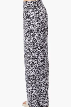 International INC Company Patterned Palazzo Pants - Black