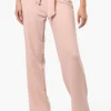 Limite Solid Belted Pants - Pink