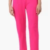 Majora Front Split Hem Tapered Pants - Pink