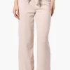 Majora Solid Belted Pants - Cream