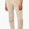 Mikk Tie Waist Velour Plush Pajama Pants - Beige
