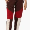 New Look Colour Block Fleece Joggers - Brown