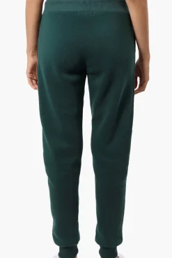 New Look Colour Block Fleece Joggers - Olive