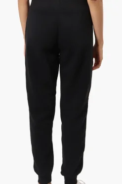 New Look Colour Block Fleece Joggers - Black