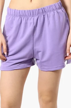 Runaway Bay Sport Basic French Terry Shorts - Lavender