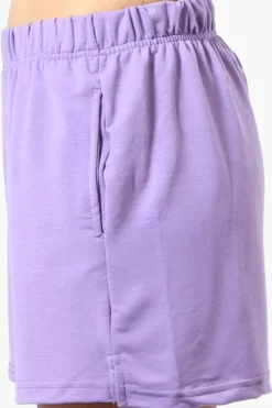 Runaway Bay Sport Basic French Terry Shorts - Lavender