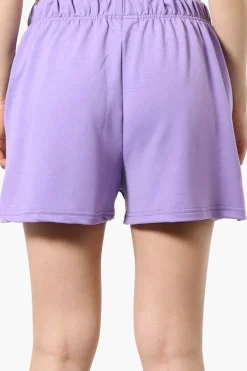 Runaway Bay Sport Basic French Terry Shorts - Lavender
