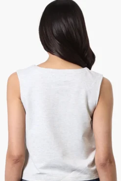 Runaway Bay Sport Button Down V-Waistcoat Vest - Grey