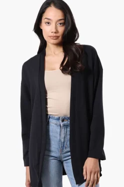 Runaway Bay Sport Long Sleeve Wrap Cardigan - Black