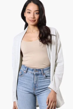 Runaway Bay Sport Long Sleeve Wrap Cardigan - Stone