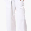 Runaway Bay Tie Waist Wide Leg Pants - White