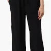 Runaway Bay Tie Waist Wide Leg Pants - Black