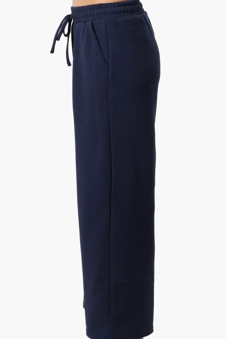 Runaway Bay Tie Waist Wide Leg Pants - Navy