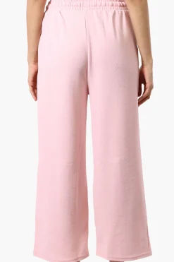 Runaway Bay Tie Waist Wide Leg Pants - Pink