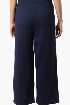 Runaway Bay Tie Waist Wide Leg Pants - Navy