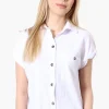 Stylexchange Vintage Short Sleeve Button Down Shirt - White