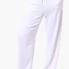 Stylexchange Vintage Solid Tie Waist Palazzo Pants - White
