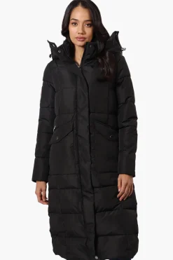Super Triple Goose Maxi Puffer Parka Jacket - Black