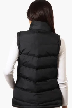 Super Triple Goose Solid Bubble Vest - Black