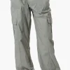Urbanology Parachute Cargo Pants - Mint