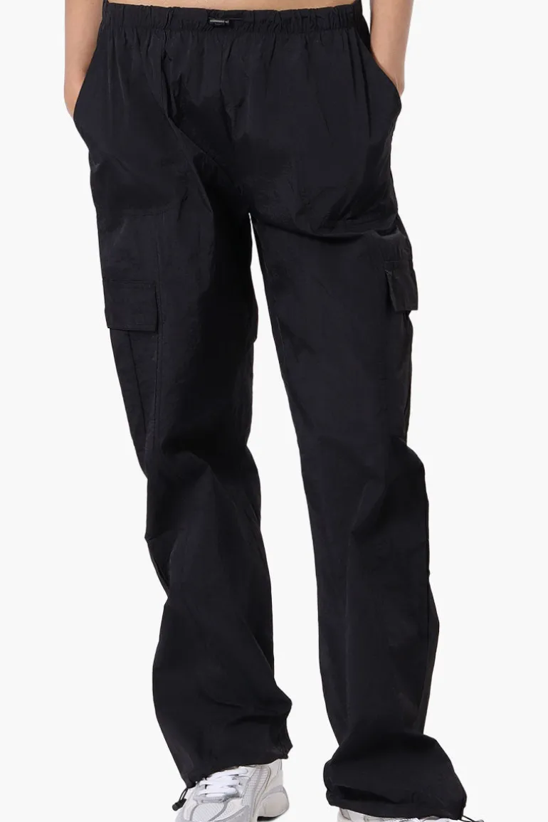 Urbanology Parachute Cargo Pants - Black