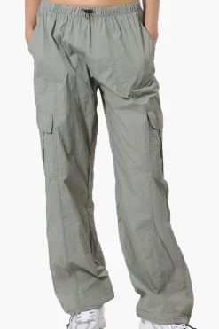 Urbanology Parachute Cargo Pants - Mint