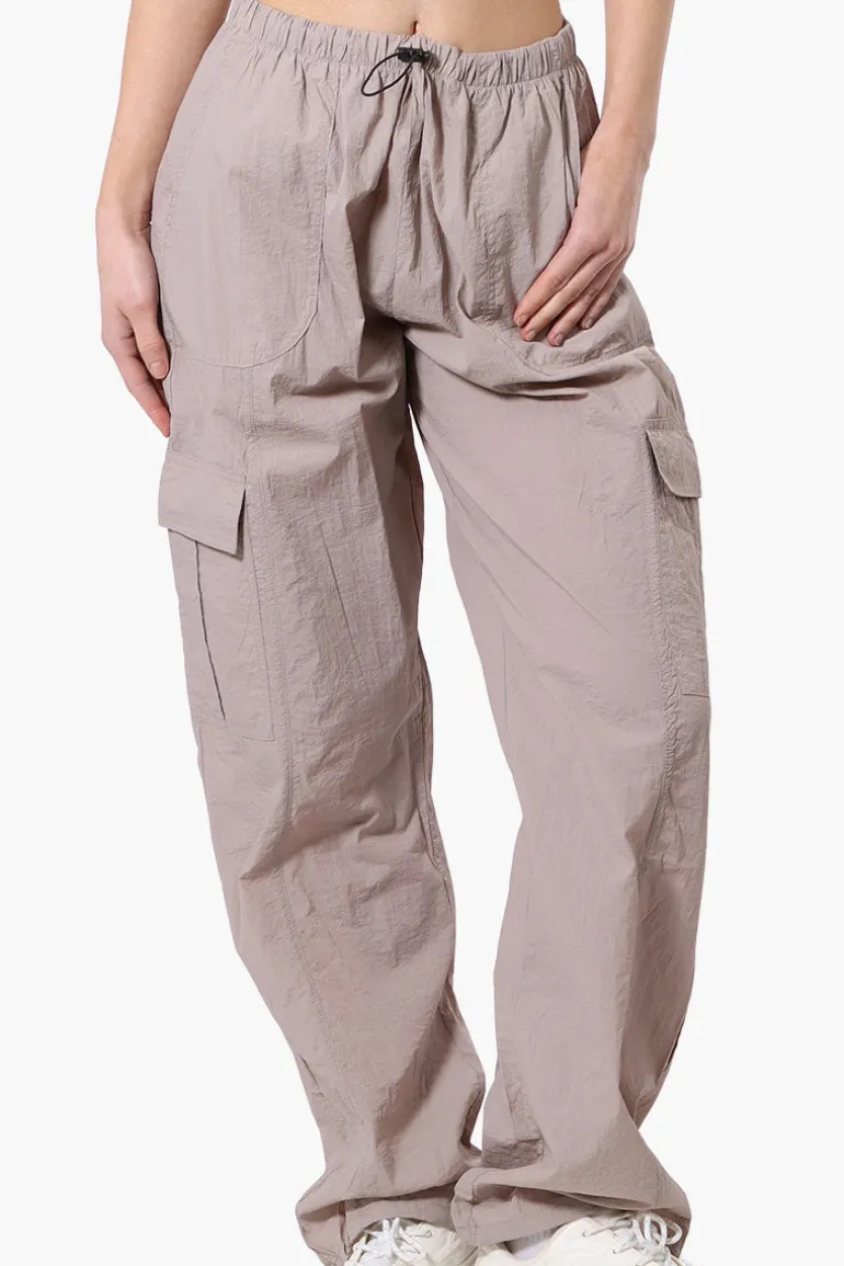 Urbanology Parachute Cargo Pants - Beige