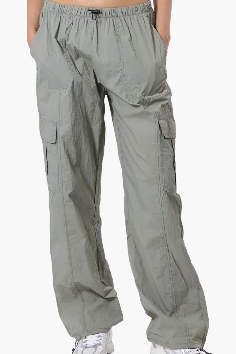 Urbanology Parachute Cargo Pants - Mint