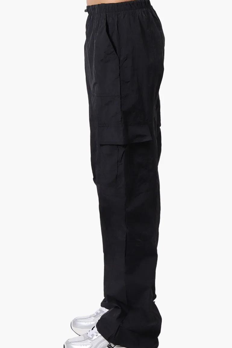 Urbanology Parachute Cargo Pants - Black