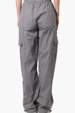 Urbanology Parachute Cargo Pants - Grey