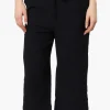 Urbanology Tie Waist Culotte Pants - Black
